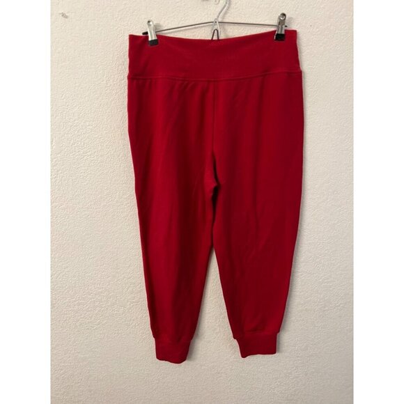Athleta red salvation joggers women size medium Petite - Picture 2 of 7